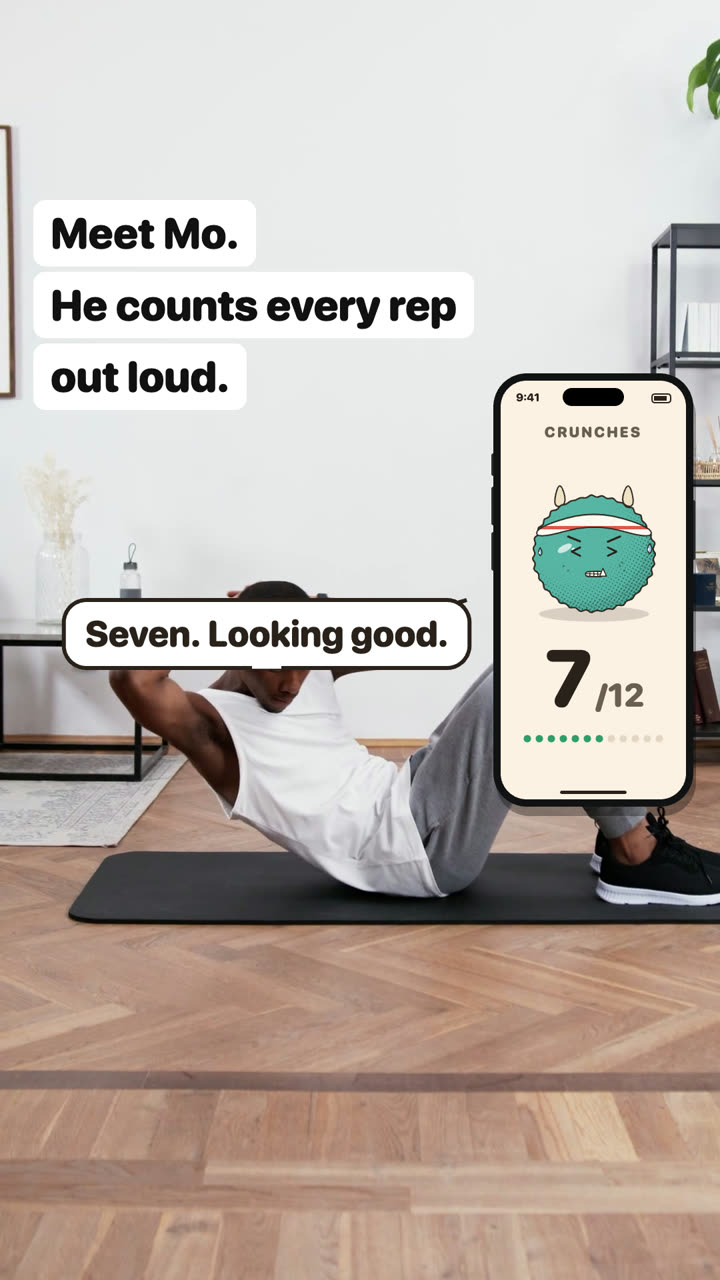Meet Mo. He counts every rep out loud.
